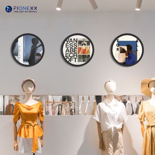 Nieuwste bedrijfsoplossingen over FIONEXX Ronde LCD Reclame Display