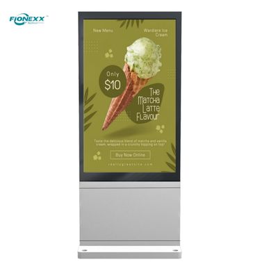 Goede prijs 55 inch zilver AD Board Outdoor Fanless Verticaal Digitaal Totem online