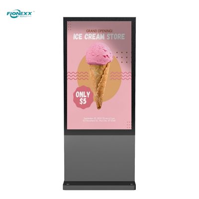 Goede prijs Aluminiumprofiel 65 inch Digitaal signage Digitaal display Totem hoog contrast online
