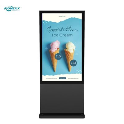 Goede prijs 65 inch Zwart Android Outdoor Ventilatorloos Verticaal Digitaal Totem online