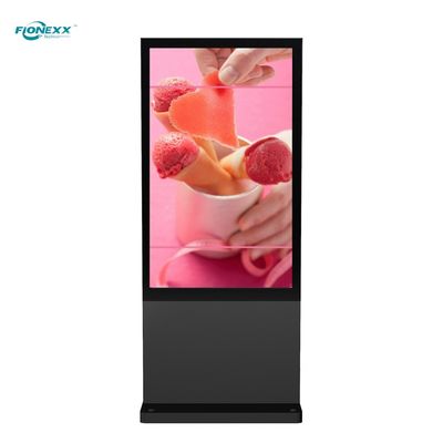 Goede prijs 75 inch zwart Android Outdoor Ventilatorloos Verticaal Digitaal Totem online