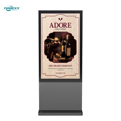 Goede prijs Stroomlijnde behuizing Windows Outdoor Digital Totem 75 inch 3840*2160 online