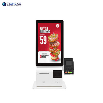Goede prijs 250 nits Helderheid Android of Windows zelfbedieningskist met thermische printer en QR-scanner online