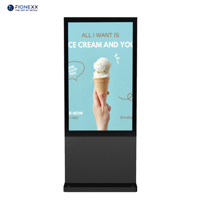 Goede prijs 86 inch Grijzige vensters Outdoor Digitaal Totem Verticaal Digitaal Scherm 800-2500nits online