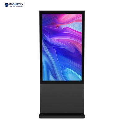 Goede prijs 32 Inch Zwarte Android Buiten Fanless Verticale Digitale Totem Aangepast Materiaal Buiten Displayscherm online