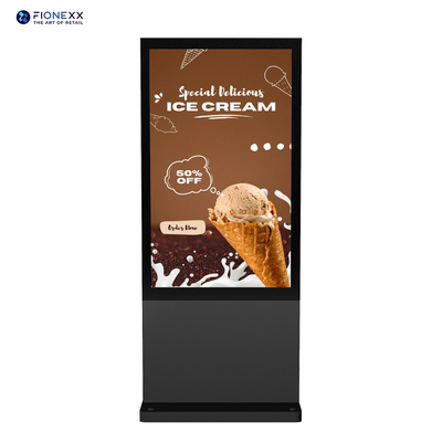 Goede prijs 86 inch Zwart Android Outdoor Verticaal Digitaal Totem zonder ventilator online