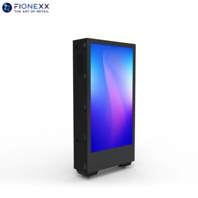 Goede prijs Busstop 75 inch vloer staande digitale borden dubbelzijdig digitaal scherm IP65 online