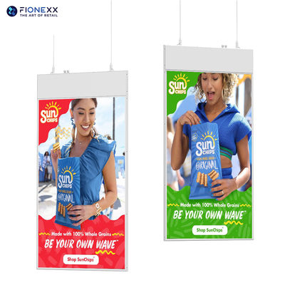 Goede prijs Ultra Slim Dubbelzijdige Hangende Display 43 Inch Landschapsdisplay 700nits+700nits Dubbelzijdige High-Definition Displayscherm online