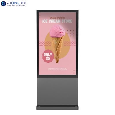 Goede prijs Aluminiumprofiel 65 inch Digitaal signage Digitaal display Totem hoog contrast online
