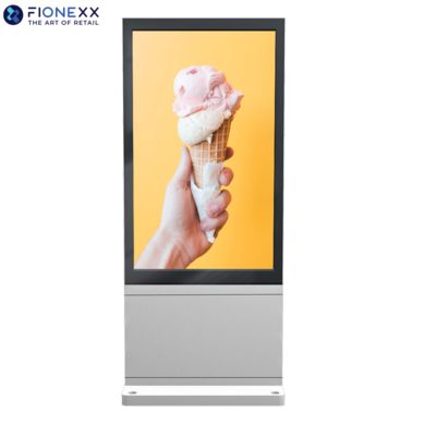 Goede prijs 32 inch zilveren venster buiten ventilatorloze verticale digitale totem online