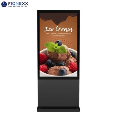 Goede prijs 55 Inch Zwarte AD Bord Buiten Ventilatorloze Verticale Digitale Totem Buiten Duurzame Reclame Display Scherm online