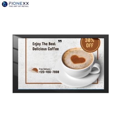 Goede prijs 86 inch zwart venster buiten ventilatorloze wandgemonteerde digitale borden online