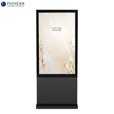 Goede prijs 32 Inch Zwarte Windows Buiten Ventilatorloze Verticale Digitale Totem Buiten Duurzame Reclame Display Scherm online