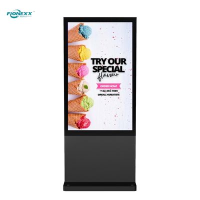 Goede prijs 49 inch Zwart AD Board Buiten Fanloos Verticaal Digitaal Totem online