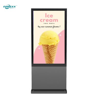 Goede prijs 800-2500cd/M2 Hoge helderheid Outdoor Digital Totem 55 inch Aluminium Profiel online