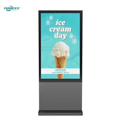 Goede prijs 86 inch Grijzige vensters Outdoor Digitaal Totem Verticaal Digitaal Scherm 800-2500nits online