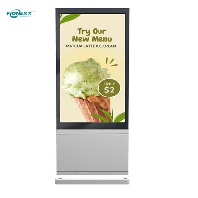 Goede prijs Super Slim Digital Signage Kiosk Dubbelzijdig LCD Reclame Speler Verticaal Totem online