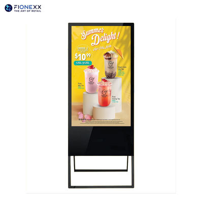 Een 55-inch bord poster reclame digitale display totem