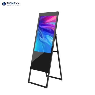 43 inch draagbaar reclamebord digitaal display totem met geïntegreerde luidsprekers
