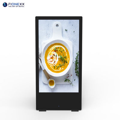 Goede prijs Metalen frame Batterij aangedreven Digitaal signage 49 inch 2000 cd/m2 online