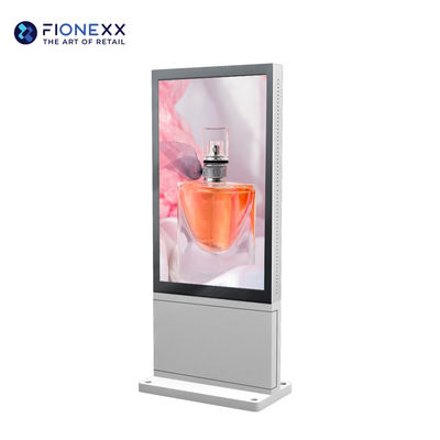55 inch 2500Nits Fanless Outdoor Totem Signage LCD Display