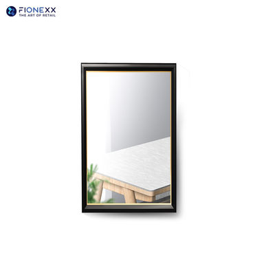 Goede prijs 32 inch Gold Frame Spiegel LCD Display 700nits Spiegel Digitaal Signage voor Hotels online