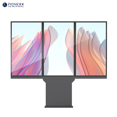 55 inch TripleHead Drive door IP66 Outdoor Digital Signage Totem