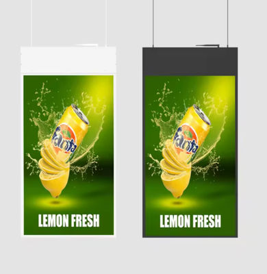 43 inch ultra dun 13,6 mm hangend dubbelzijdig LCD-scherm met LCD-reclame-LCD-schermen