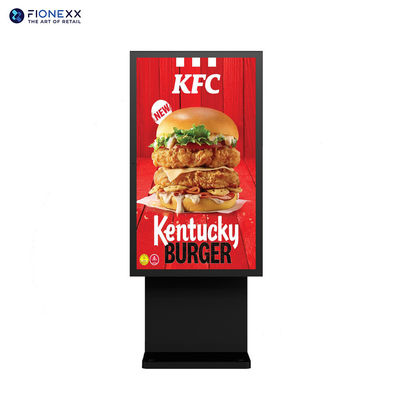 55 inch Outdoor Black Drive via Digital Display Street Digital Signage Multi Scenario
