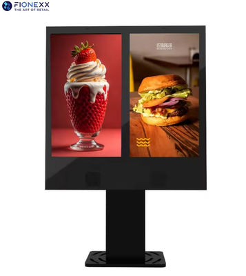 Vaststaande digitale borden Drive-Through WiFi LCD Fast Food Marketing Display Zelfbediening Menu 55 inch Outdoor Drive Via Digitale Borden