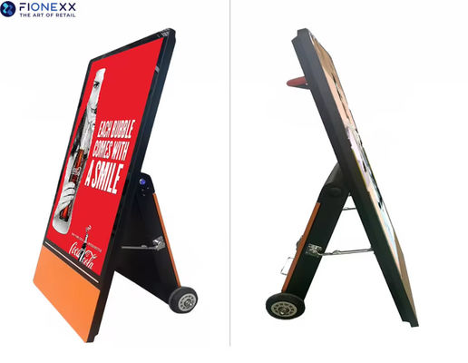 43 inch 1080P Buitenbatterij aangedreven Digitale Signage Poster 2000 Nits PCAP Optioneel