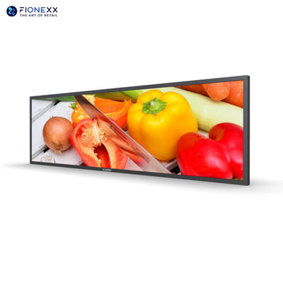 Ultra Wide Stretched Bar LCD Display Hoge Contrast 36,5 inch Banner-Style Endcap Display