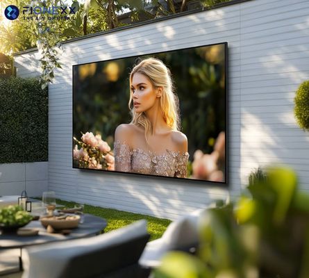 Buiten IP55 weerbestendige TV voor gedeeltelijke zon met compatibele wandmontage
