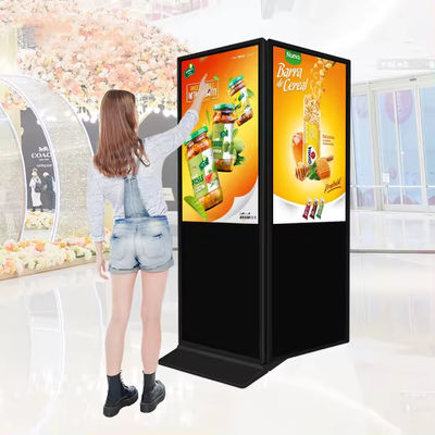 Goede prijs 1920*1080 Resolutie LCD Reclame Display Digital Signage Slimme Kiosk Verticale Totem Vloerstaande Touchscreen online