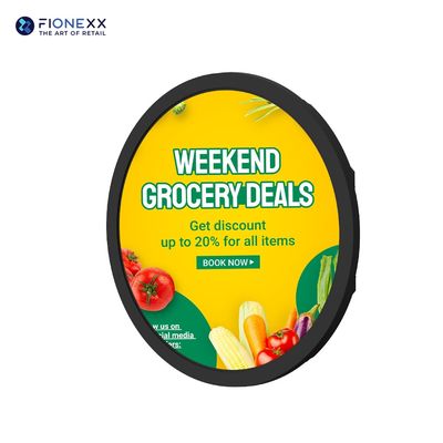 15.7 inch Ronde Android Digitale Signage 700nits Circulair Display Voor winkels Display Reclame Informatie
