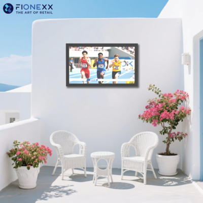Waterdicht QLED-tv Full Sun 2000nit 3500nits 4k-tv HD-TV met metalen behuizing IP65 IP66 Buiten-tv met afstandsbediening