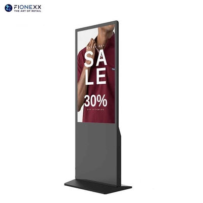 Goede prijs Gratis staande 49 inch digitale touchscreen totem met 1920x1080 resolutie en 350 nits online