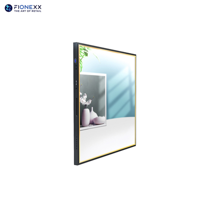Goede prijs 22 inch vierkante LCD-scherm met spiegelglas Zwart Gouden frame Digitale bewegwijzering High-Definition Digitale bewegwijzering online