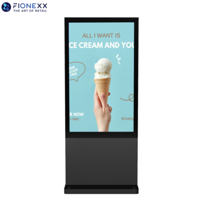 Goede prijs 32 inch Zwart AD Board Buiten Fanloos Verticaal Digitaal Totem online