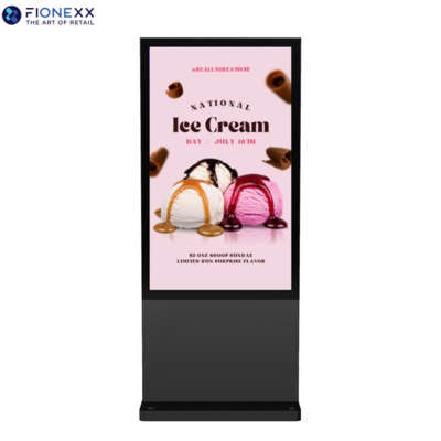 Goede prijs High-Definition Reclamescherm 65 Inch Zwart AD Bord Outdoor Ventilatorloos Verticale Digitale Totem online